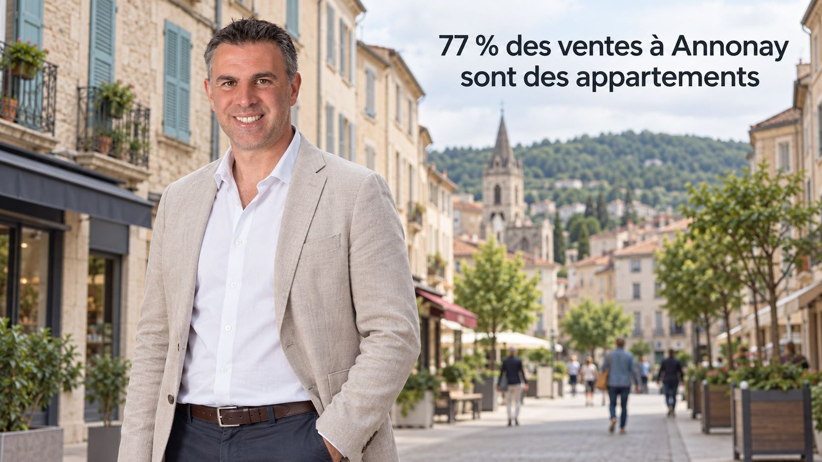 Le marché de l'appartement à Annonay aujourd'hui : 77 % des ventes sont des appartements